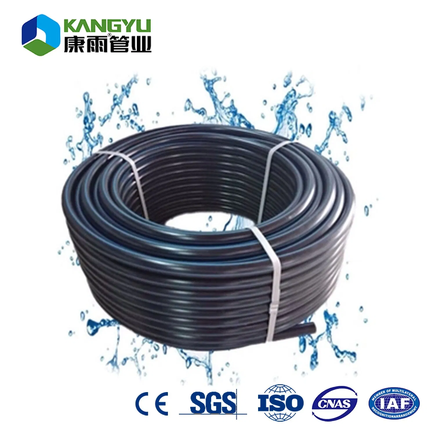Hot Selling 2 Inch HDPE Pipe 75mm Poly Black Plastic HDPE Coil Pipe for Irrigation