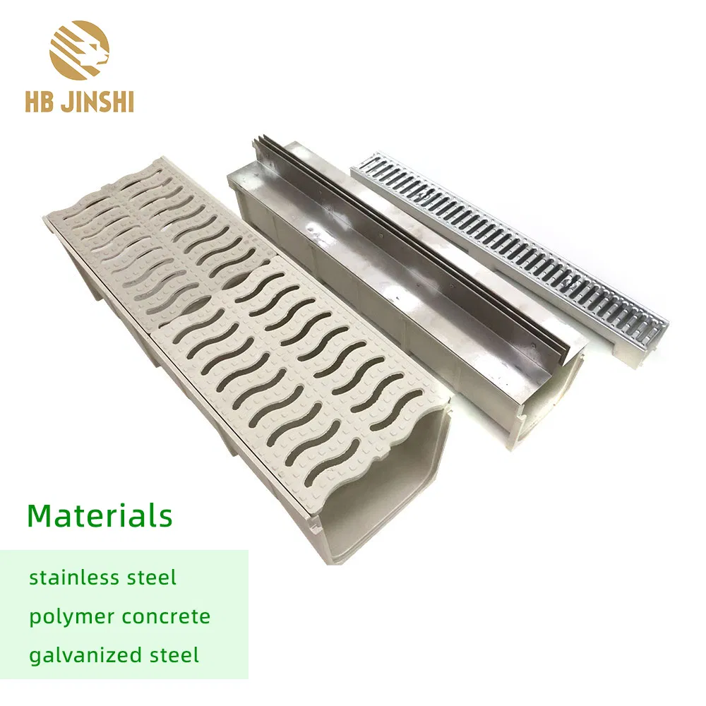 SMC Resin Concrete Drainage Channel Roadway Precast Linear Rainwater Drain Channel Trench