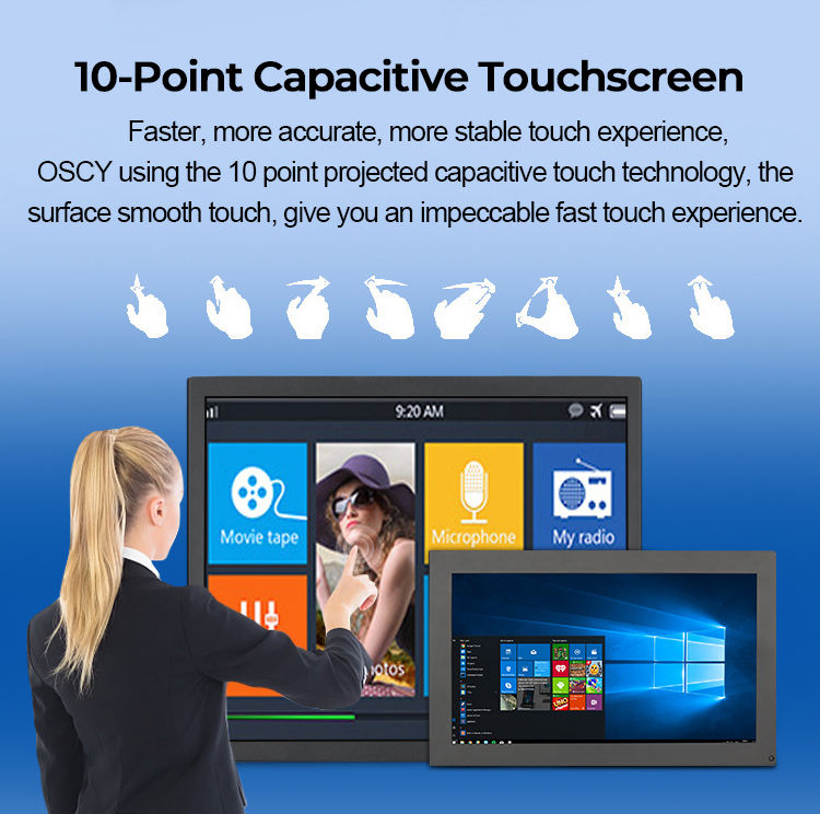 Промышленный монитор 10.1/12.1 дюйма с сенсорным экраном