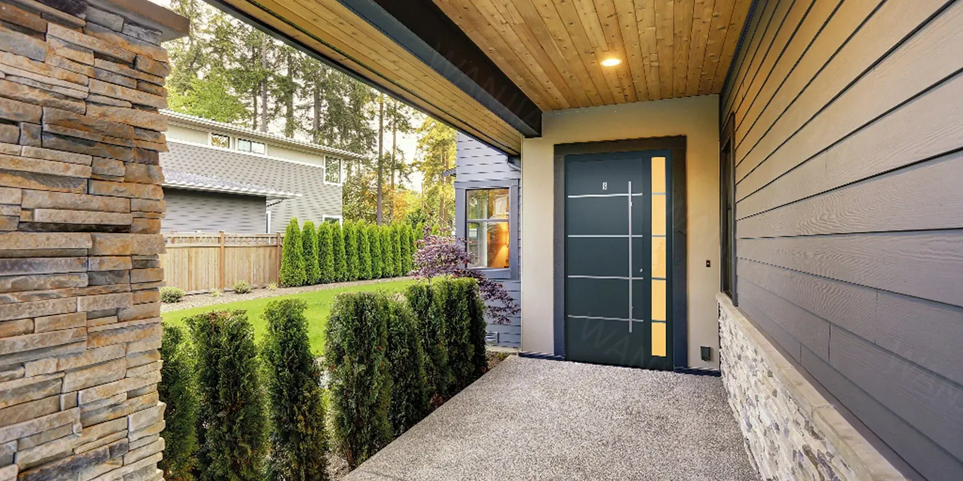 Premium Soundproof Aluminum Entry Door for Commercial Spaces