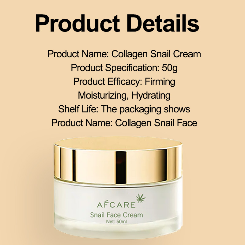 Collagen Snail Face Cream Firming Moisturizing Hydrating