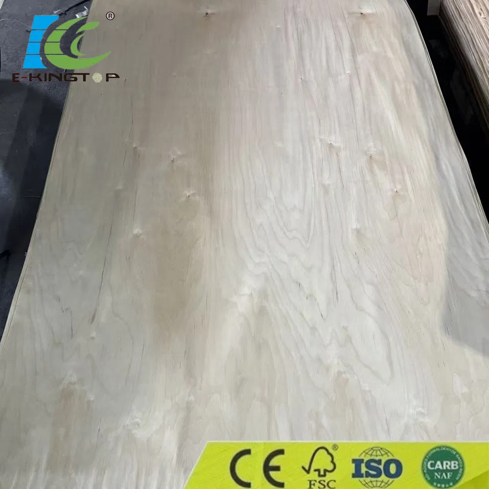 Natural White Birch Veneer/Birch Wood Veneer Thickness 0.3-0.55mm C/D/E Grade for Plywood Production with FSC