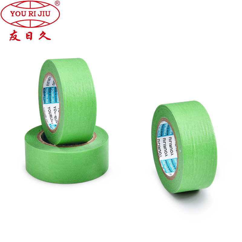 Yourijiu Good Holding Power No Residue Smooth Surface Waterbased Solvent Anti-Nitro Orange Green Washi Paper Adhesive Tape for Sports Equipment