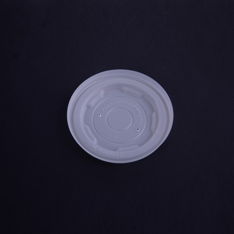 Wm74 Disposable Compostable 115mm Cpla Lids Used for Soup Cup Food Packaging