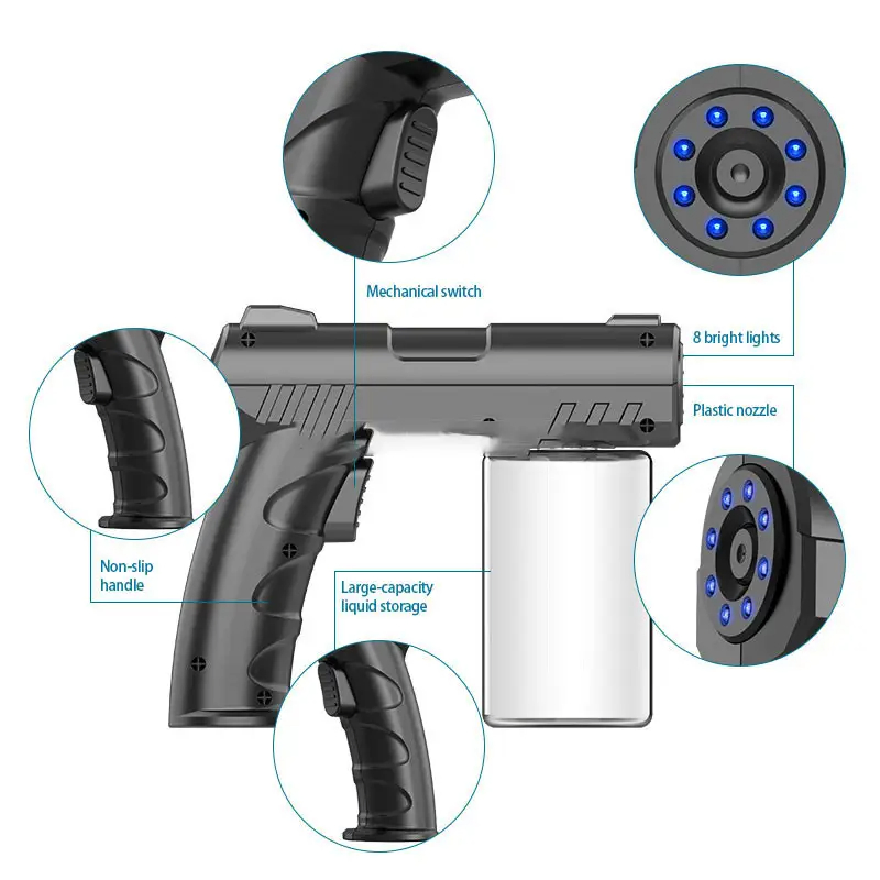 Wholesale Beauty Salon Black K7 Cordless Gun Spray Barber Automatic Spray Gun Barber with Box