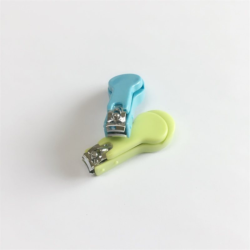 Promotion Plastic Baby Infant Children Finger Nail Clipper Cutter Trimmer with Catcher