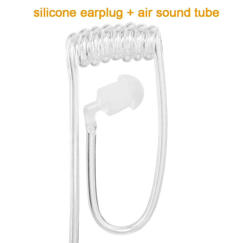 Гарнитура для рации с акустической трубкой и кнопкой PTT