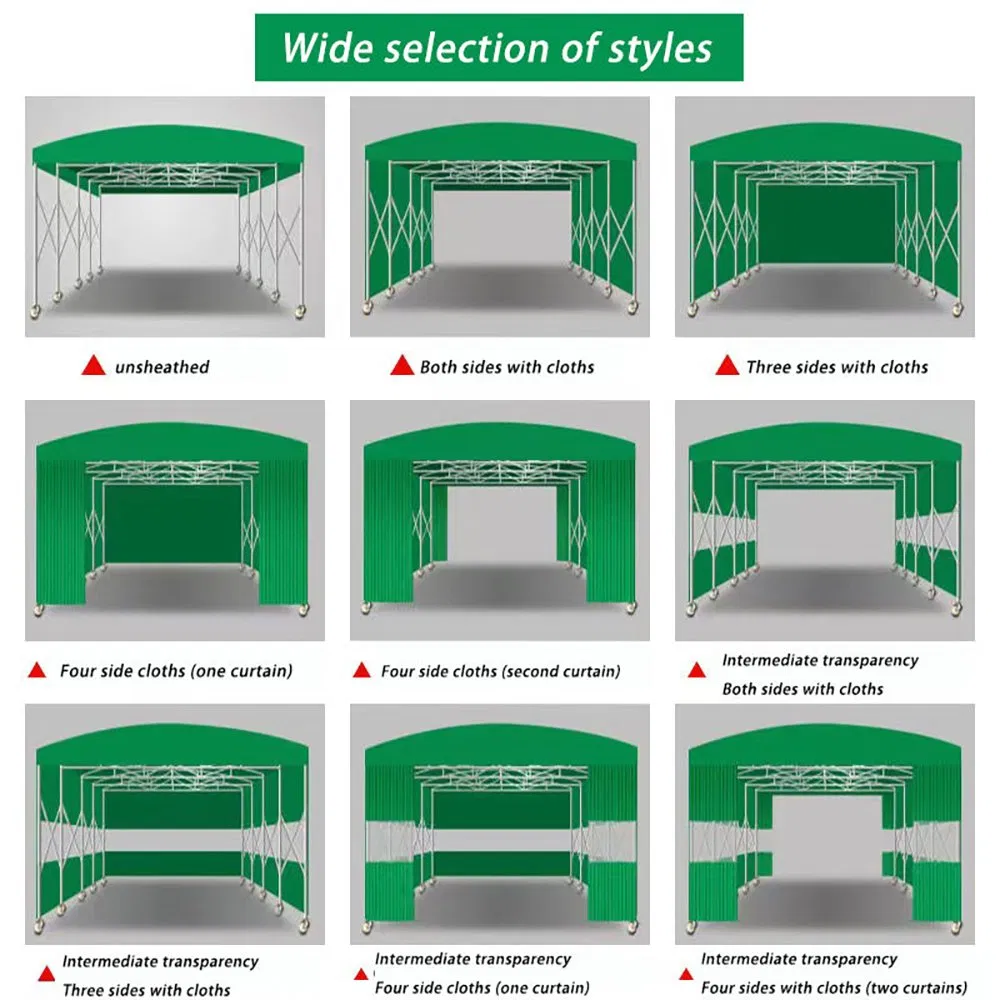 Outdoor Garden Foldable Canvas Roofing Galvanized Frames Sun Shade Car Tent Canopy
