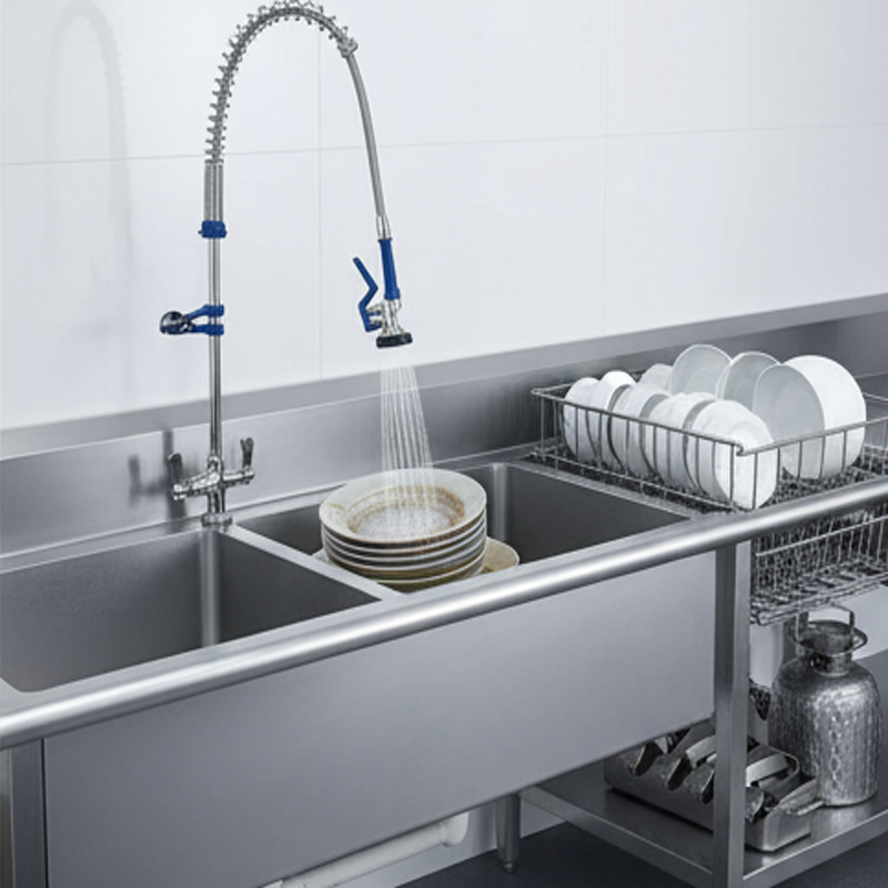 Energy-Saving Dual Temperature Kitchen Faucet for Eco-Conscious Homes