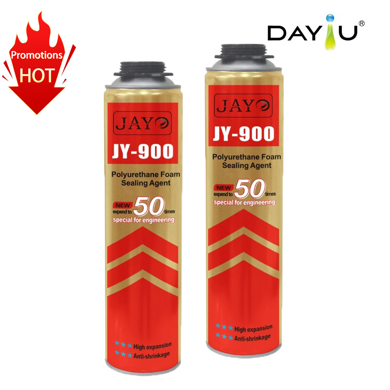 Jy900wilde Application Building Material Spray Foam Adhesive Expand 100% Polyurethane Foam
