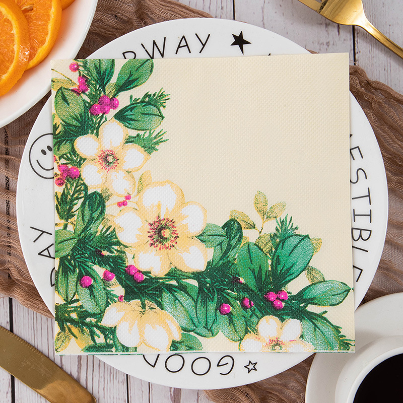 Reliable Soft Gentle Touch Soft Multi Ply Paper Printing Napkin Paper