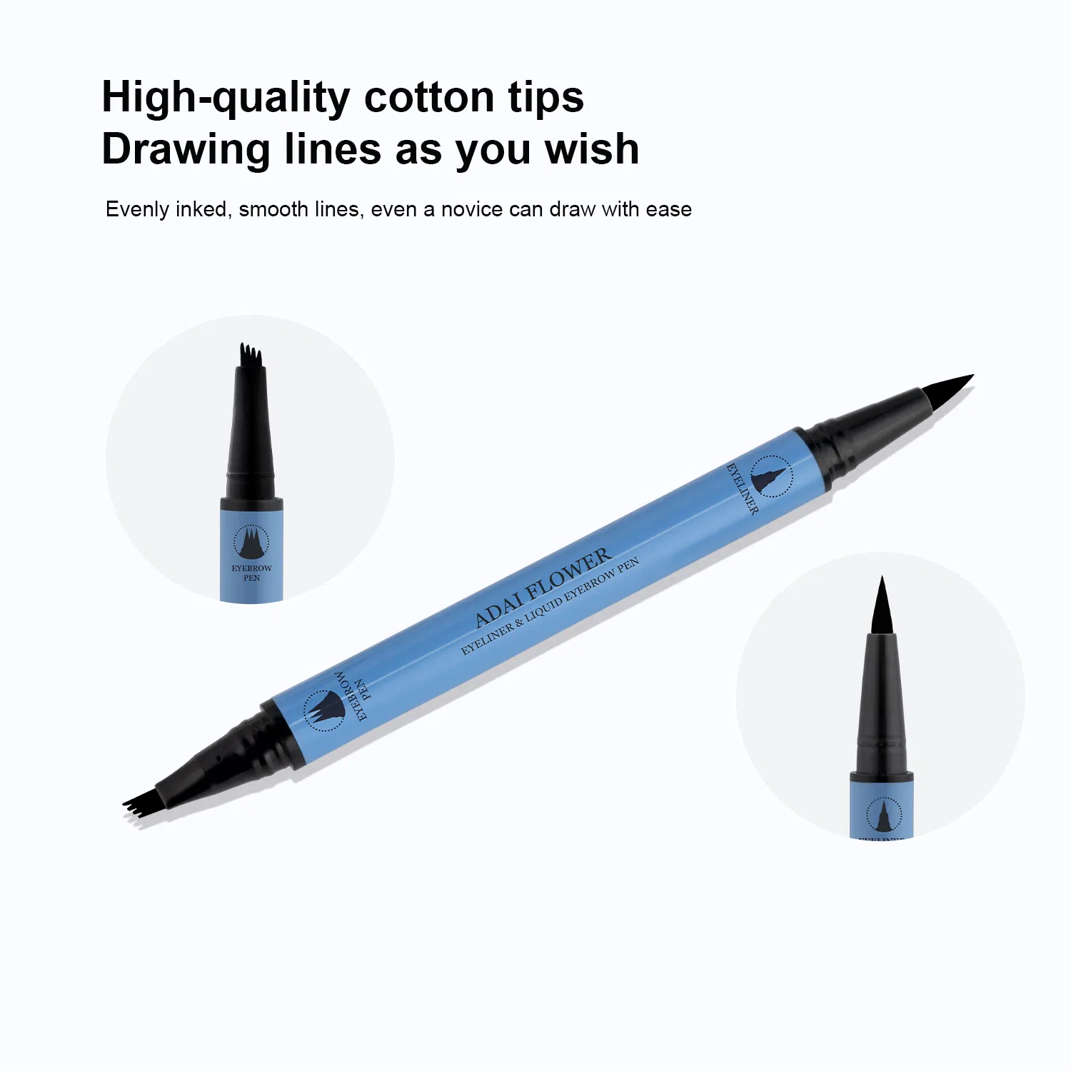 Customization Waterproof Smudge Proof Long Lasting Liquid Eyebrow Pencil Eyeliner Wholesale Cosmetics