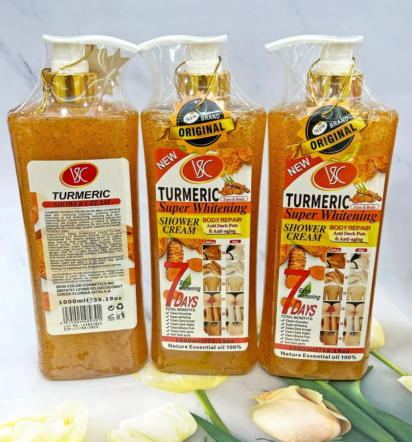 Brightening Skin Shower Gel Exfoliating Nourishing Moisturizing Collagen Improving Dark Spots