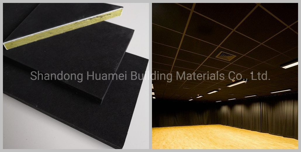 Sound Proof Ceiling Board Rock Wool Ceiling Tile Board False Ceiling Designs
