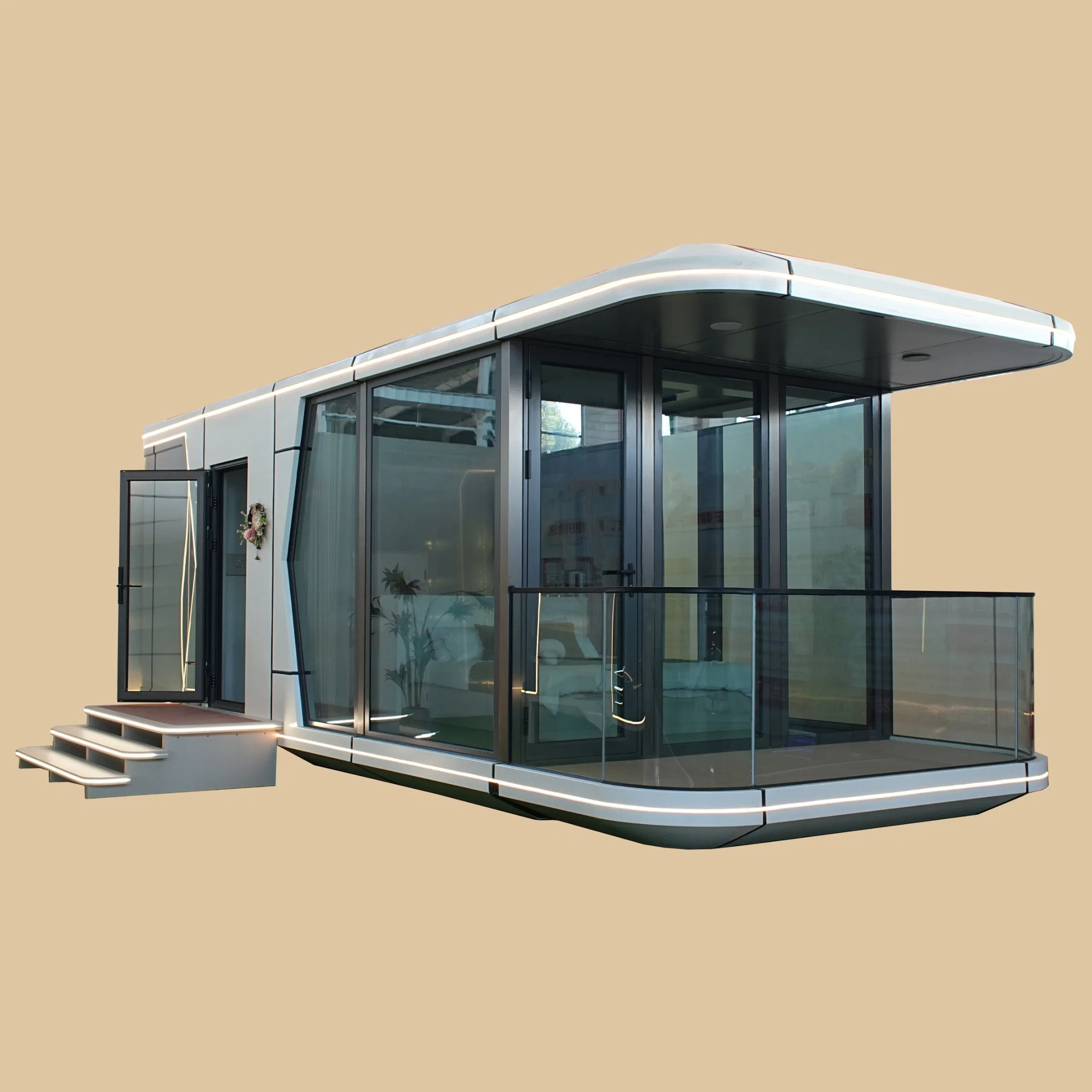 Modular Modern Prefabricated Outdoor Portable Mobile Vessel Space Capsule Hotel Container House Customize Tiny Homes Outdoor Prefab House Luxury Space Capsule
