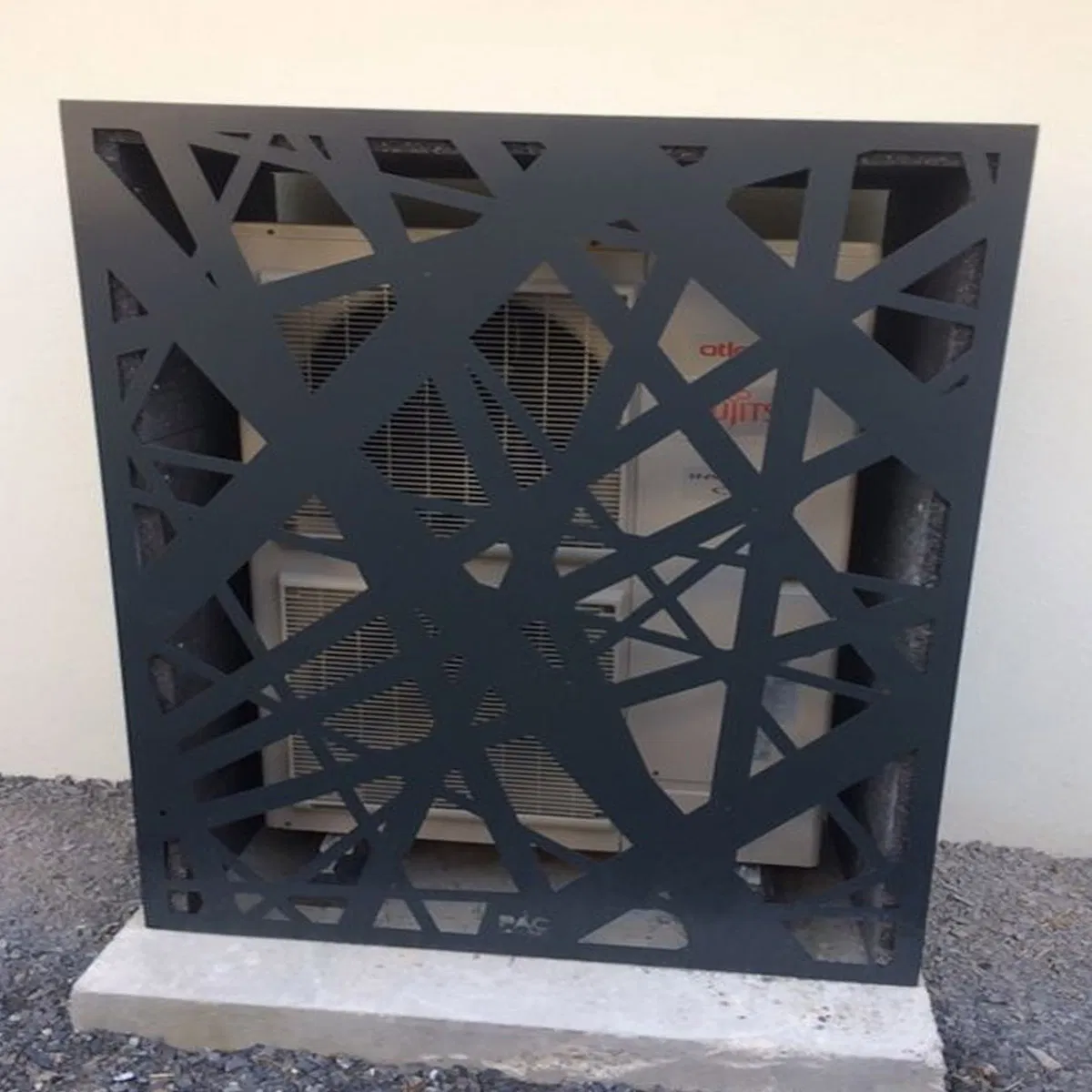 Outdoor Prefabricated Perforated Fireproofing Decorate Aluminum Air Conditioner Outdoor Protective Cover