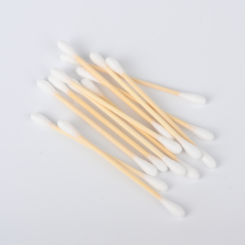 Eco Friendly Biodegradable 500PCS Bamboo Sticks Cotton Swabs with Ppbox