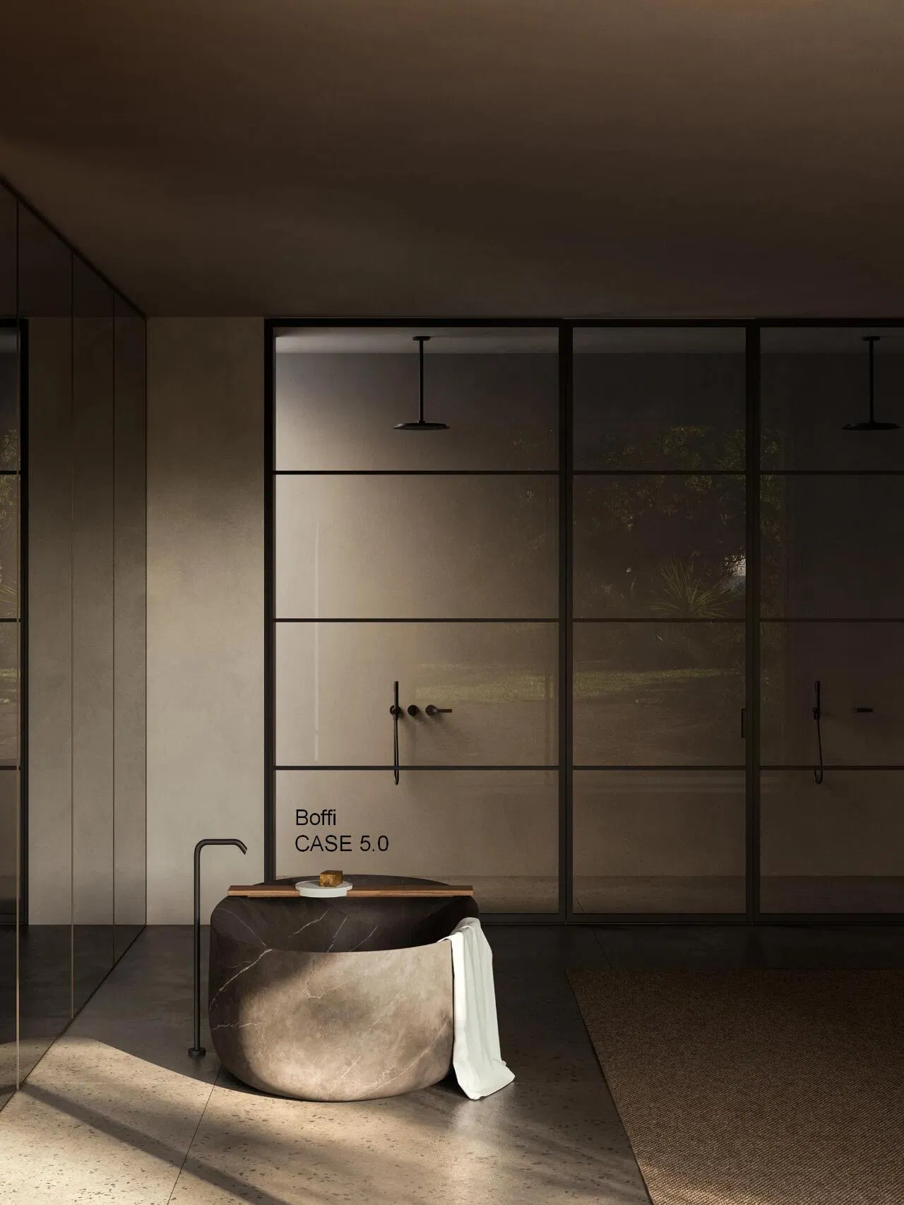 Wholesale Price Indoor Natural Stone Bathtub Bathroom Marble Bathtub Hot Sale Travertine Bathtub