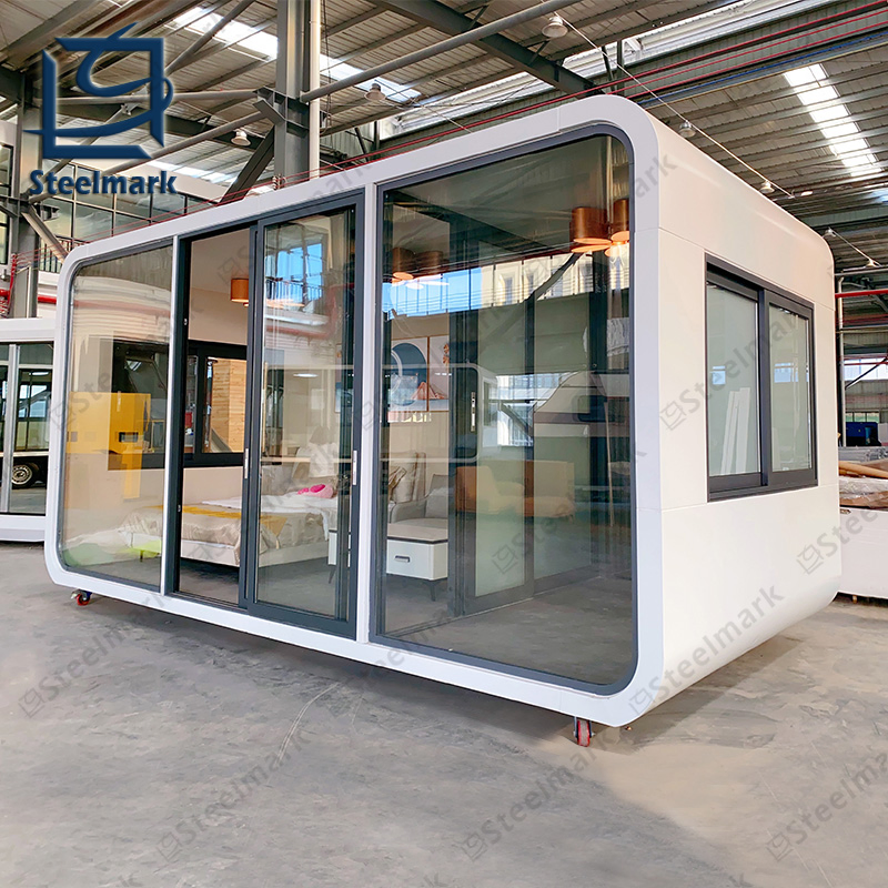 Prefabricated Building Modular Office Pod Steel Structure Prefab Homes Movable Modular Container Home Garden Pod Apple Cabin