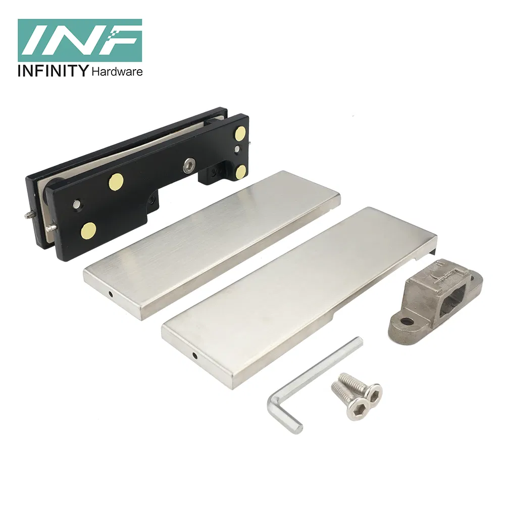 Home Hotel Brass Hardware Heavy Duty Aluminium Glass Door Patch Fittings Bathroom Accessories