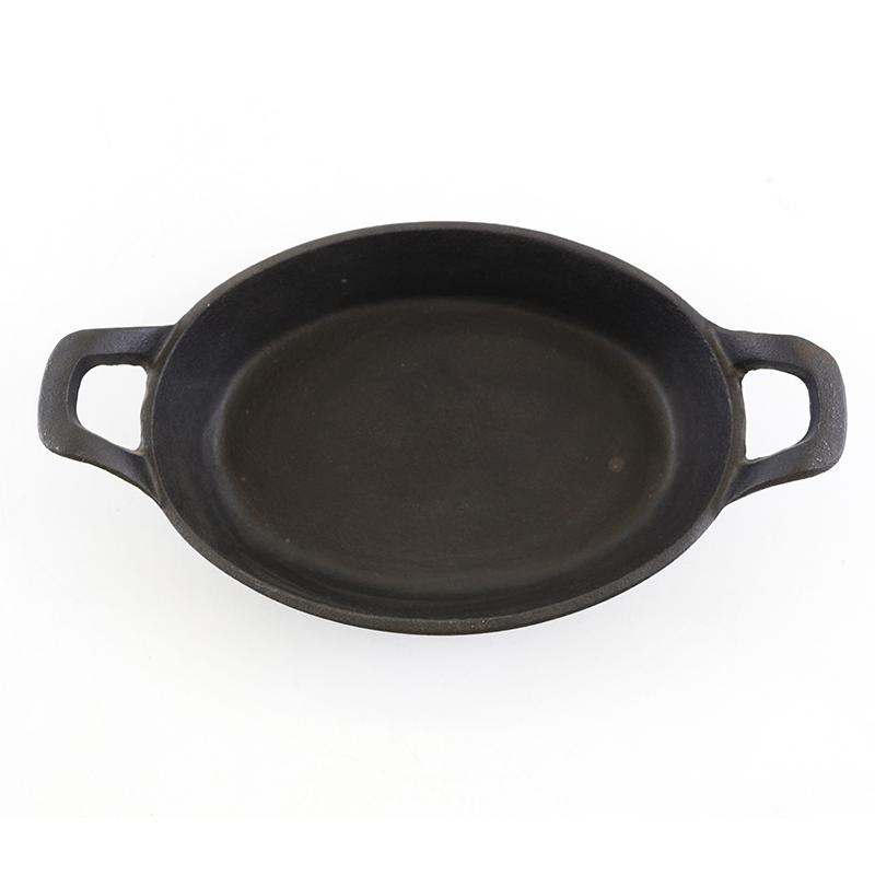 Чугунная сковорода-гриль Ellipse с двумя ручками