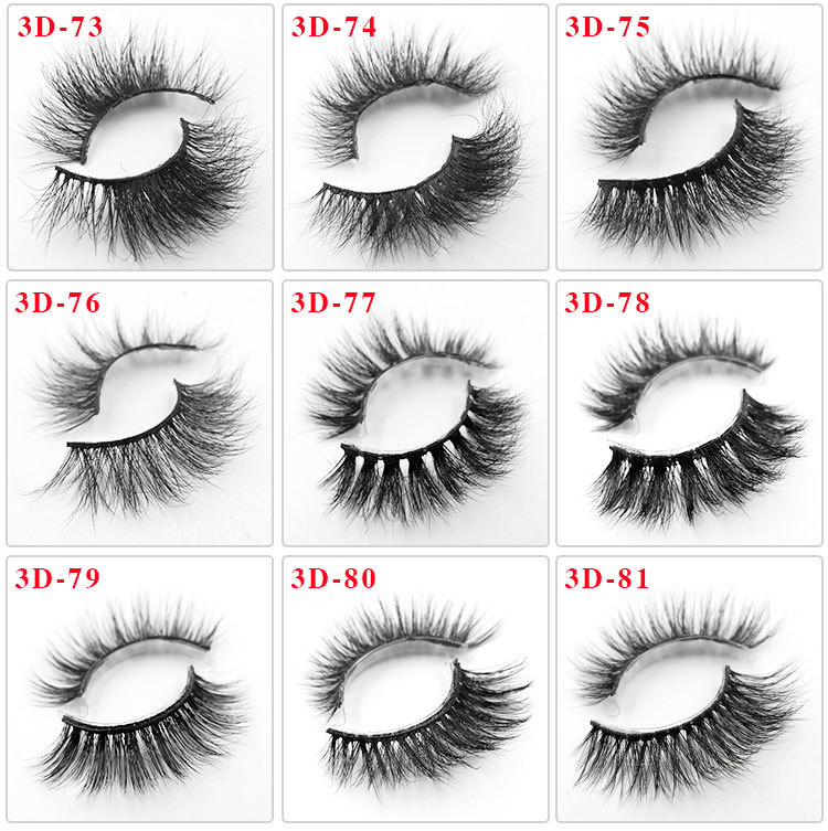 Real Mink Hair Thick Full Volume Fluffy Lashes 25mm Russian Curl Strip Eyelashes Wholesale Vendor