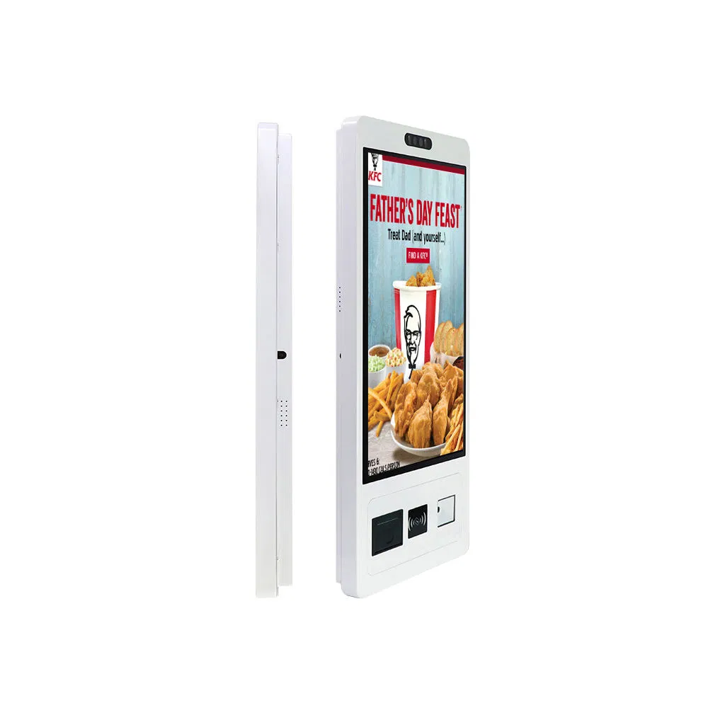 Hot Sell Self Service Win Android System Touch Screen Payment Order Kiosk