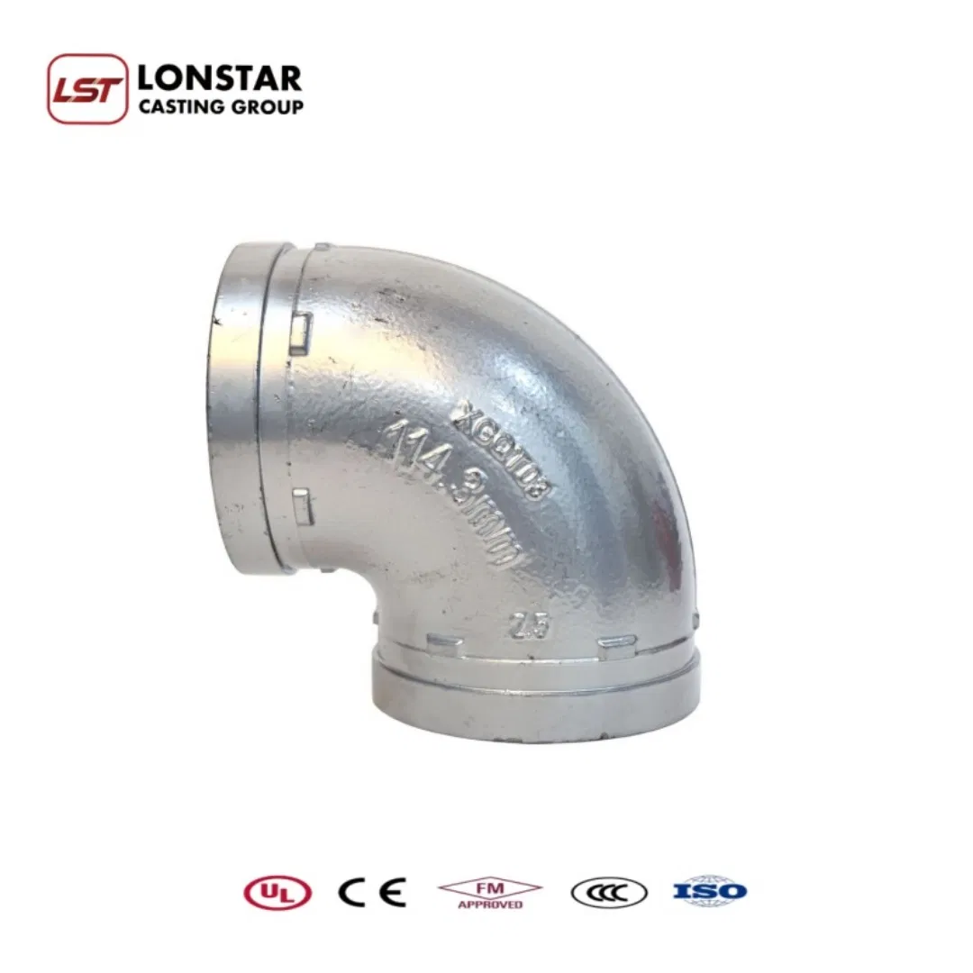 Lonstar Round Joint 90 Degree Galvanized Pipe Fitting Elbow 33.7mm Gi Tee 1" Low Pressure Galvanized Quick Fix Fitting Plumbing Material Fitting Thread Nipple