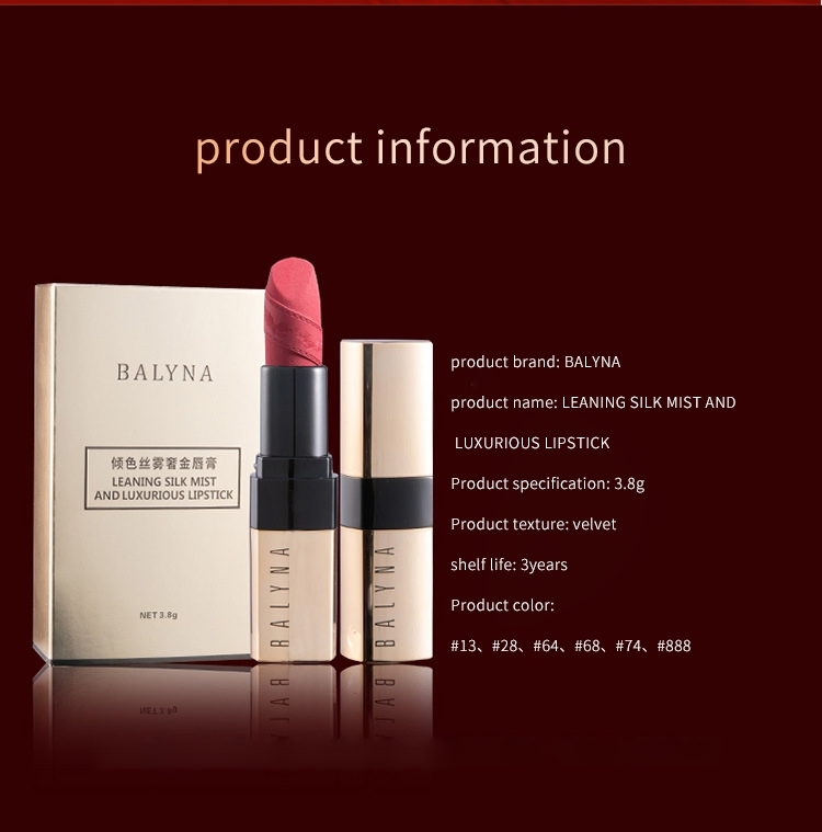 Матовые стойкие помады Velvet Mist под частную марку