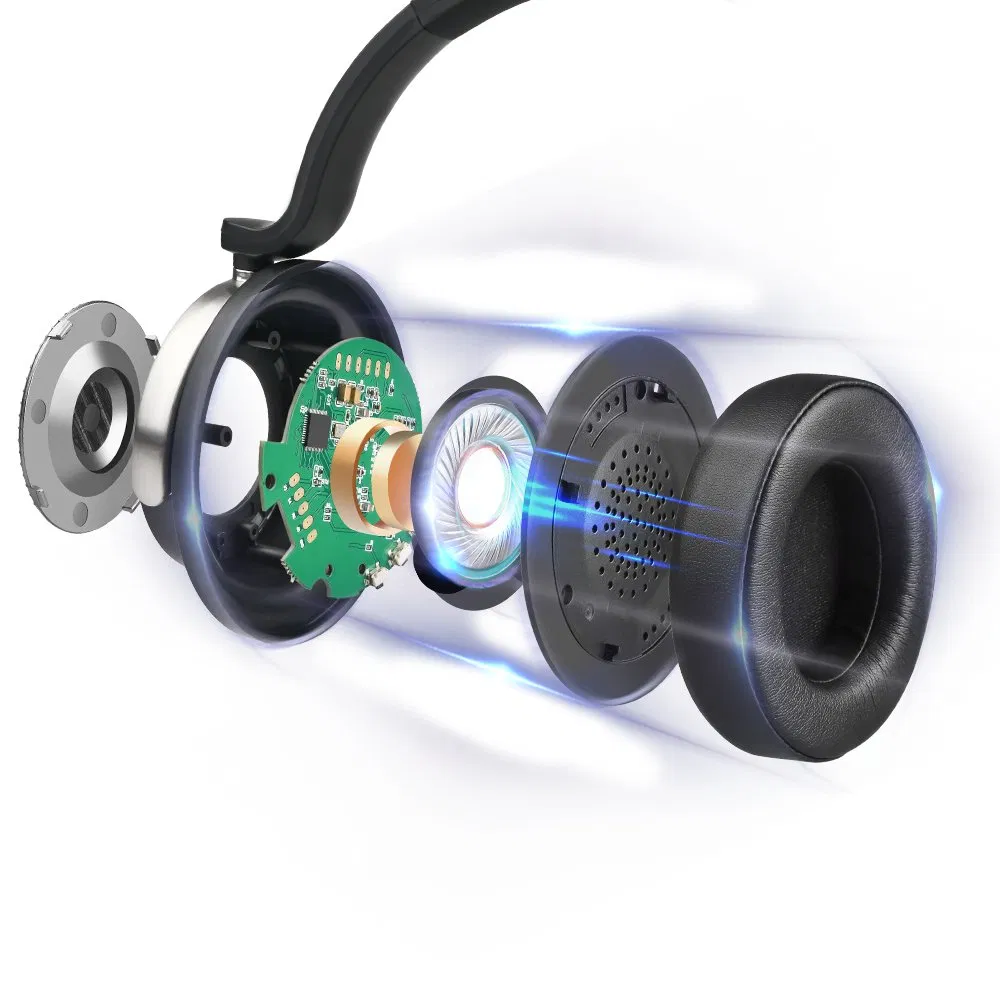 Premium Active Noise Cancelling Over-Ear Wireless Headset with HD Microphone