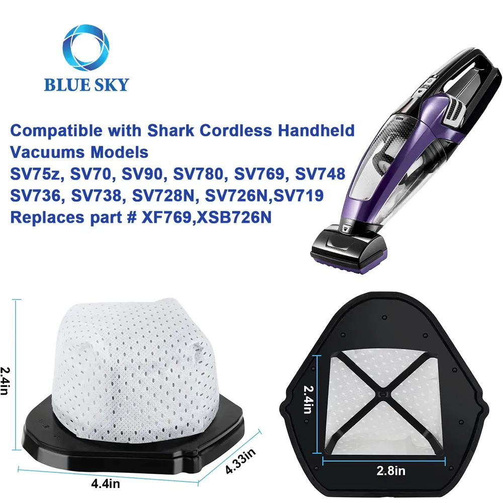 Vacuum Dust Cup Filters Compatible with Shark Vx33 & Sv769 Vacuum Cleaners Replace Part # Xf769