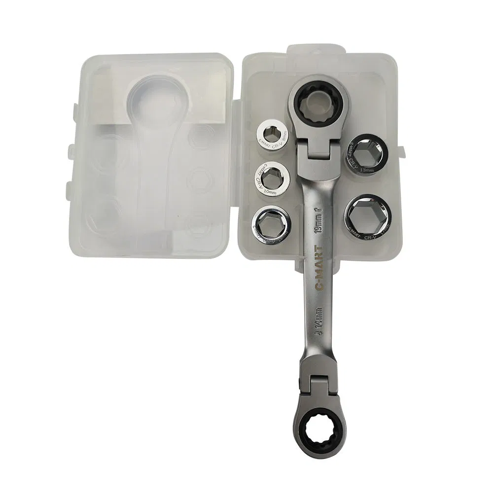 Набор торцевых головок с трещоткой 8-19 мм