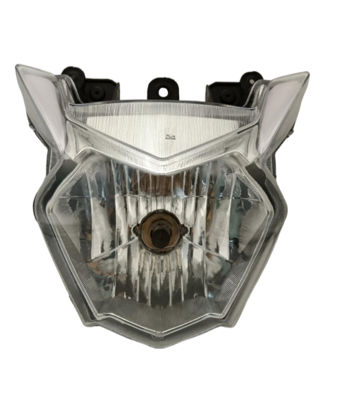 Advanced LED Motorcycle Headlight with Bright Yellow, Red, and White Light