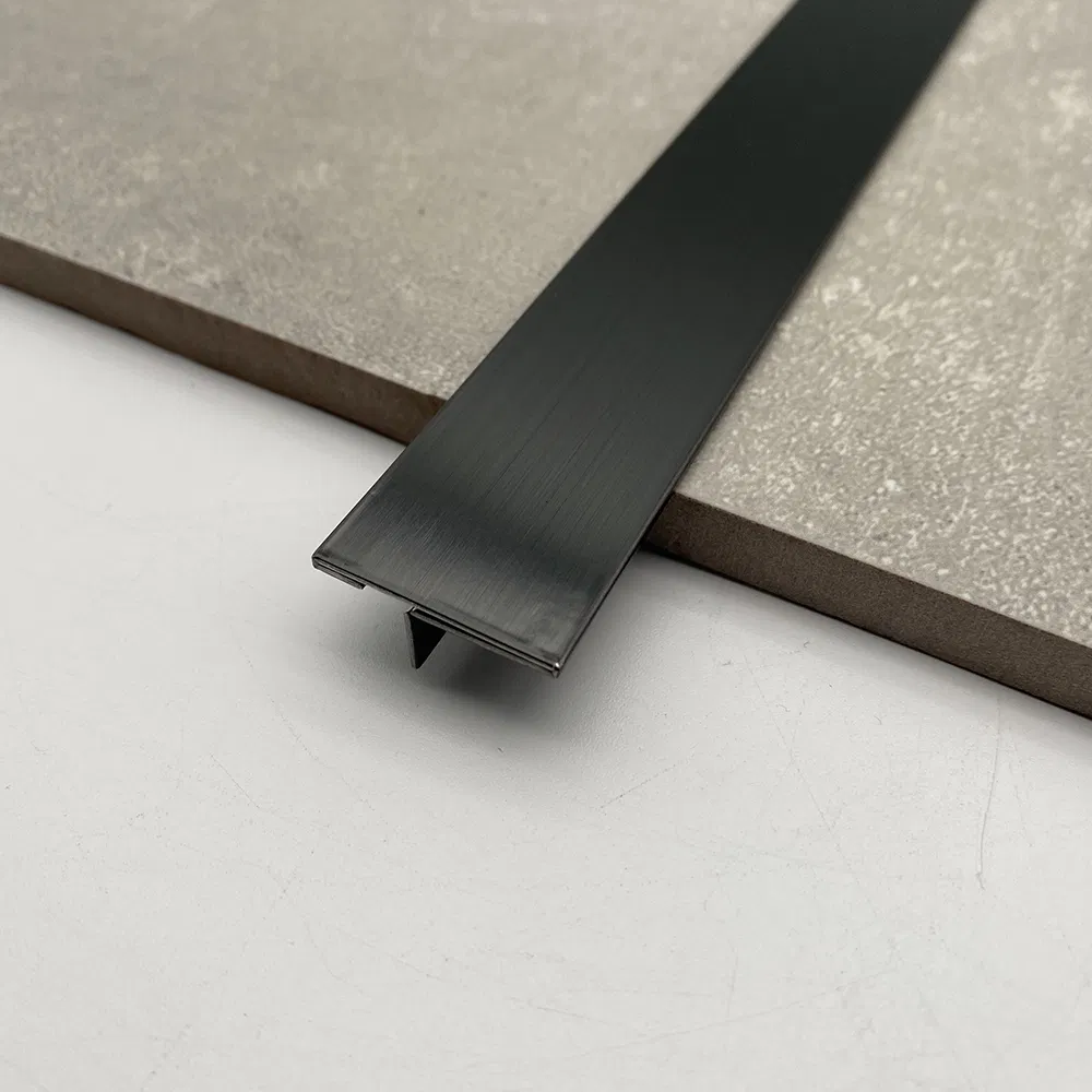 High Quality T Shape Metal Profile 316 Stainless Steel Tile Trim for Wall Cladding Floor Guard