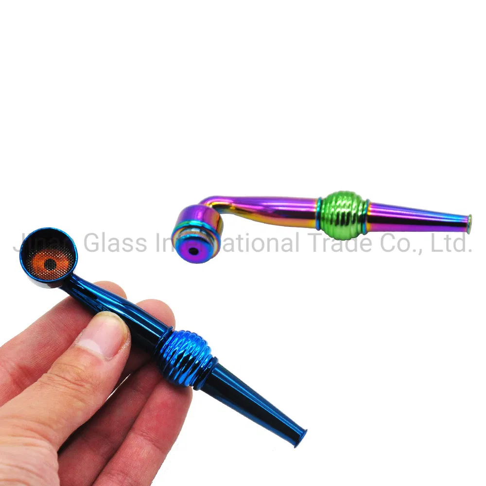 New Colorful Thread Honeycomb Metal Pipe Smoking Pipe