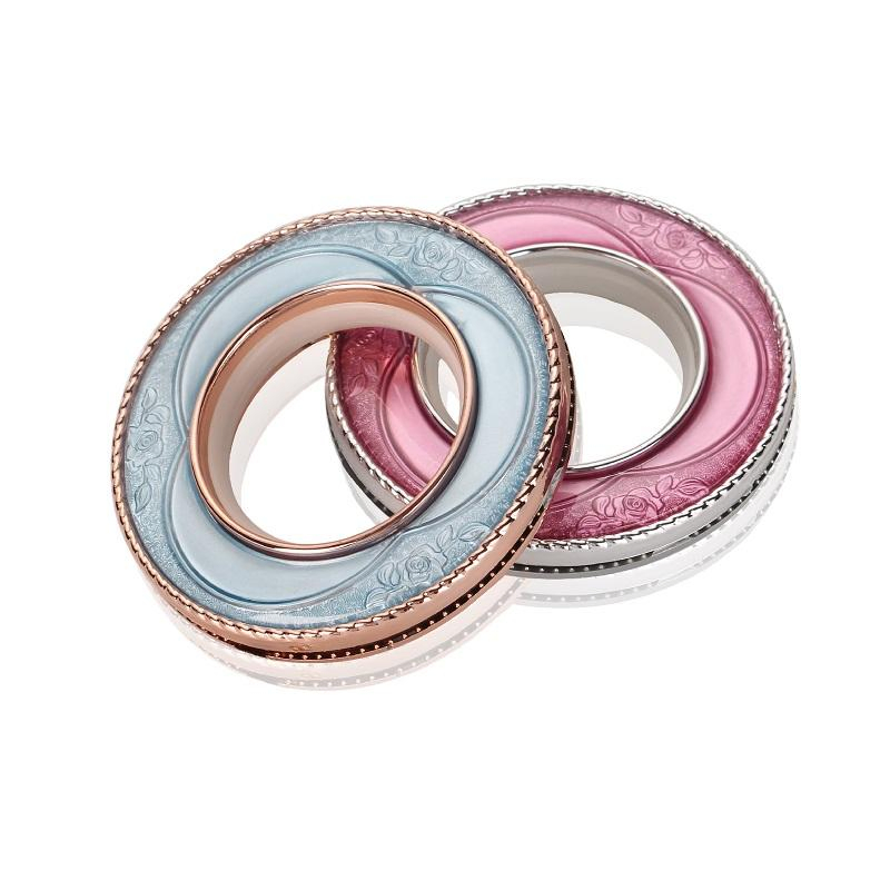 Good Quality Crystal Style Triangle Rose Ring Curtain Accessories