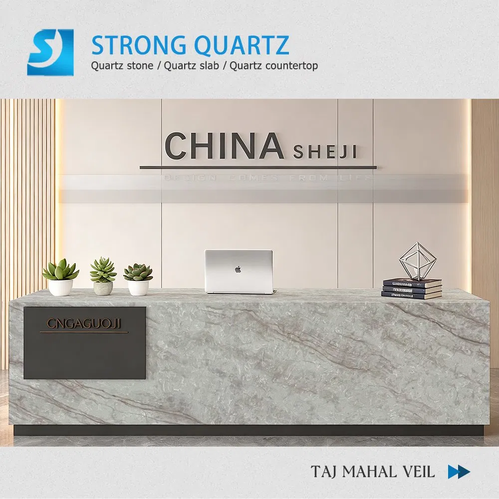 Elegant Printed Quartz Stone Inspired by Taj Mahal- Foshan