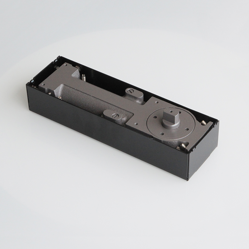 360 Degree Opening Function Stainless Steel Cover Plate Iron Castin Body Slim Design Glass Door Floor Spring