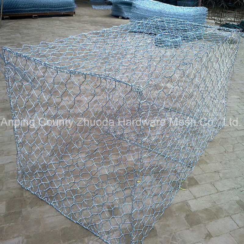 Galvanized or PVC Coated Welded Woven Hexagonal Mesh 8X10cm Gabion and Gabion Box