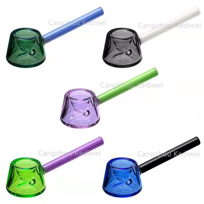 Factory Wholesale Multi Color Glass Hand Pipe Dry Smoking Pipe