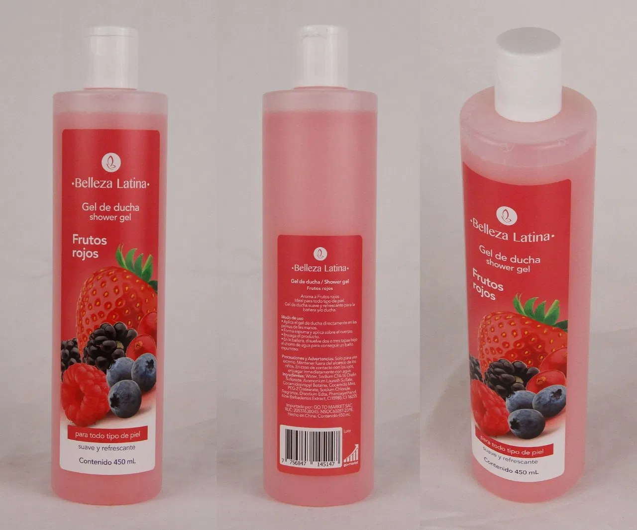 Customized Fruity Fragrance Body Shower Gel