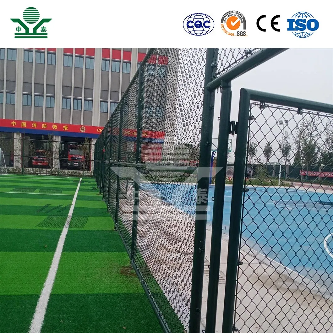 Zhongtai 1.2 M Chain Link Fence China Manufacturing PVC Coated Diamond Mesh 3.8mm Diameter Short Stadium Chain Link Fence