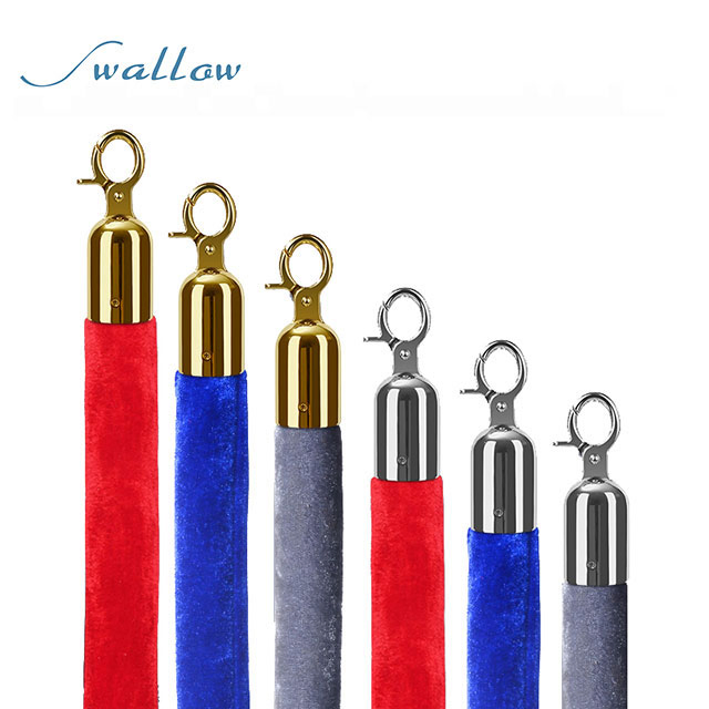 China Velvet Rope for Crowd Control Stanchion