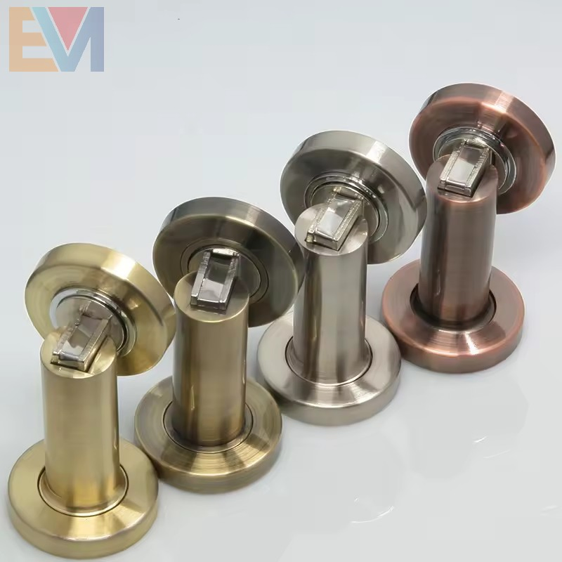 Decorative Floor Door Protector for Hotels Modern Design Zinc Alloy Door Stopper