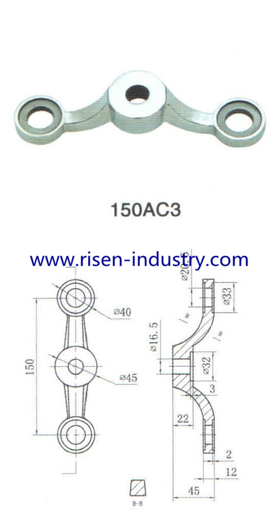 Stainless Steel Spider for Glass Wall (RS150AC3)