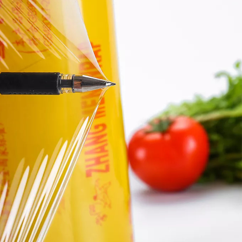 10-15mic 30-50cm Width Jumbo Roll OEM ODM Foodgrade PVC Cling Film Wrap Stretch Film Food Fresh Film for Meat Packing