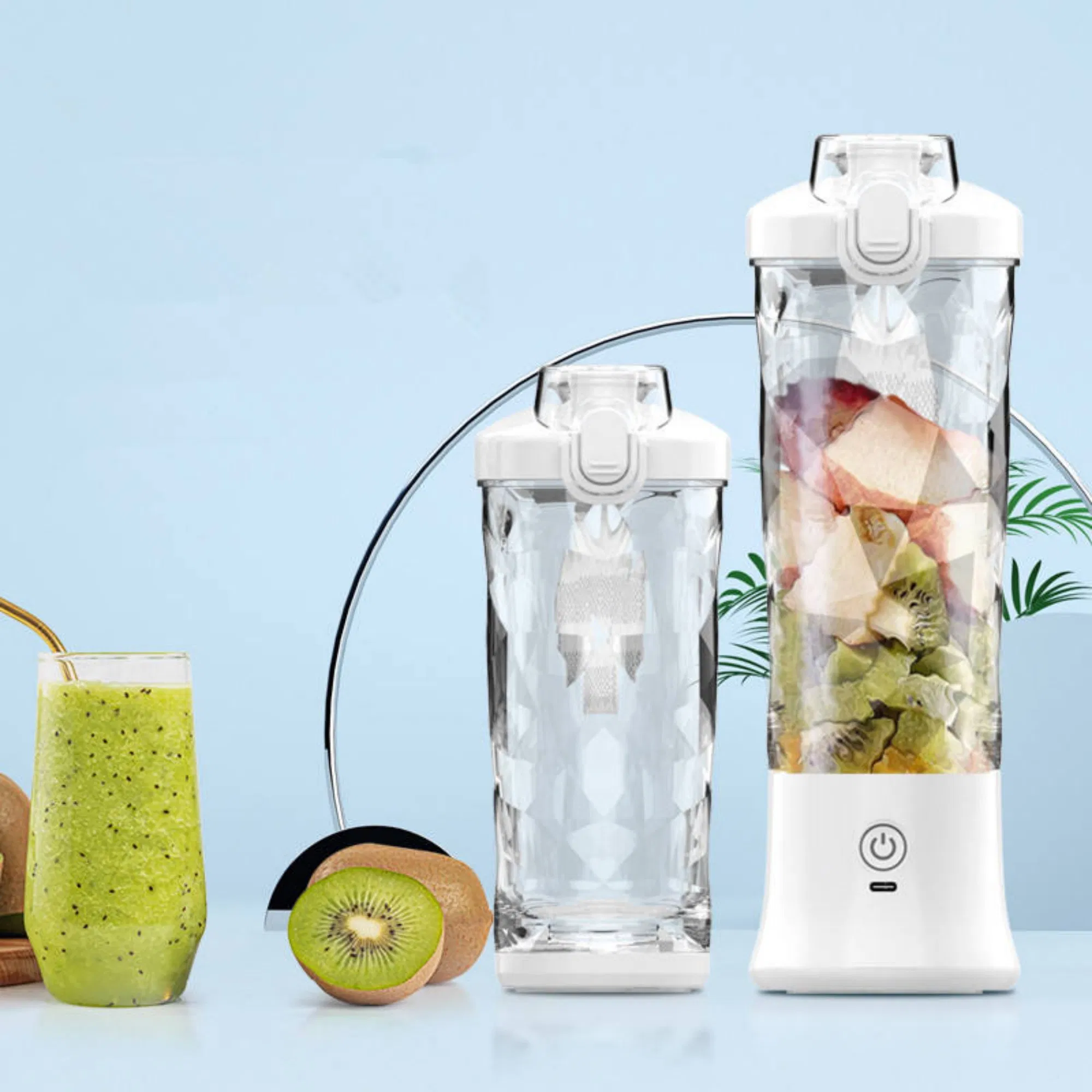 600ml USB Charge Big Power Capacity Electric Portable Juicer Blender Mixer