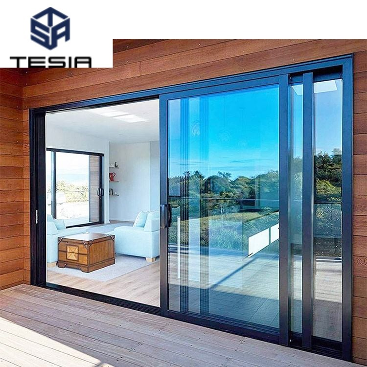 Commercial Residential Lowes Glass Aluminum Bi Folding Sliding Door