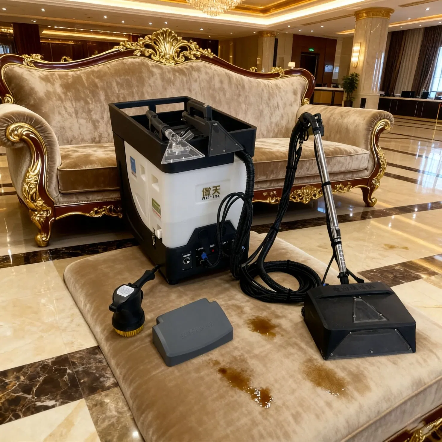 Multifunction Four-in One Steam Sofa Carpet Cleaner for Car Washing Office Home Wet and Dry