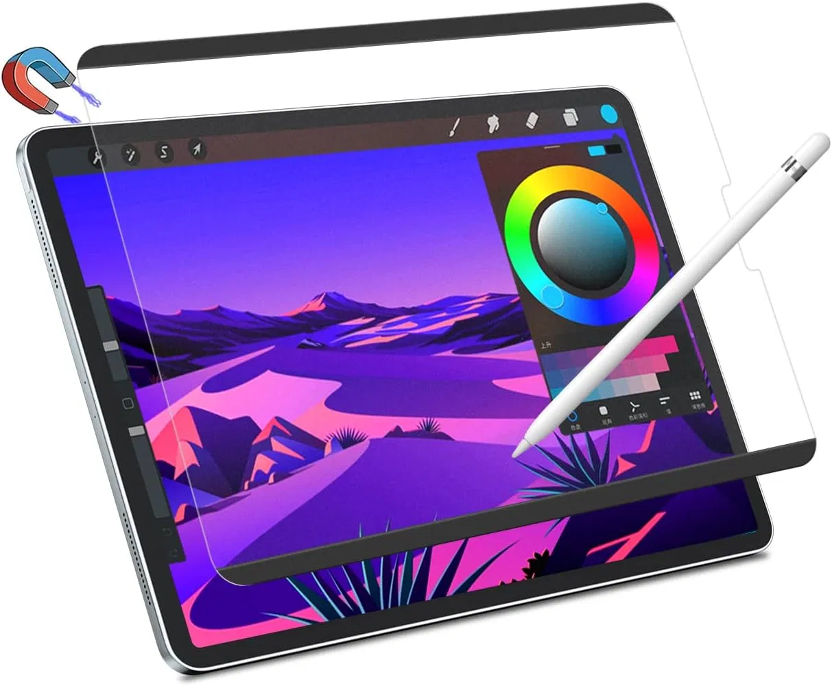 Магнитная съёмная защитная плёнка для iPad с эффектом бумаги
